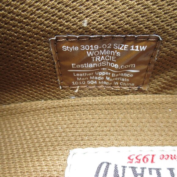 Eastland Clogs Full Slip On Tracie Women's 11W Brown Leather $90 Classic Casual - Picture 7 of 8